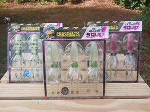 (Lot of 3 packs)-Chasebaits - The Ultimate Squid - (150mm) Squid Lure 3 colors