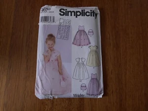 SIMPLICITY PATTERN 5638 -CHILD'S DRESS, JACKET AND PURSE -3-8 YRS-GOOD CONDITION - Picture 1 of 3