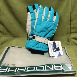 Thinsulate Waterproof Insulated 3M Grey Aqua Size M Winter Snow Ski Gloves - Picture 1 of 9
