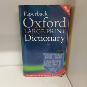 Paperback Oxford Large Print Dictionary Paperback Book The Cheap Fast I8 - Imagen 1 de 5