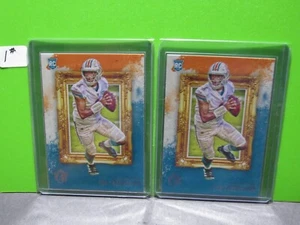 TUA TAGOVAILOA 2020 2 quilates lote TARJETAS DE NOVATO DE FÚTBOL AMERICANO LONA GRIDIRON KINGS MAIMI. - Imagen 1 de 1