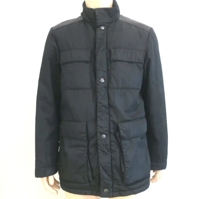 Prada Multi-Pocket Jacket Black Leather-Trim Nylon Size Small - Image 1 of 4