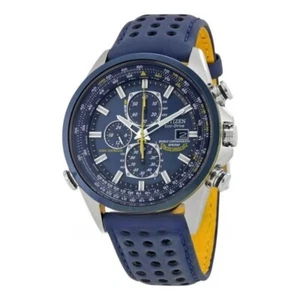 Men's CITIZEN Blue Angels Eco-Drive World Chronograph - Stylish Luxury Watch NEW - Picture 1 of 13