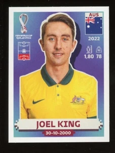 Adesivo Panini Mondiali FIFA 2022 Qatar JOEL KING Australia AUS8 - Foto 1 di 1