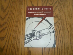 Fordomatic Drive Booklet 1952 - vintage - Imagen 1 de 6