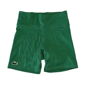 Pantaloncini biker donna Lacoste Sport verde scuro elasticizzati pull on 2 - Foto 1 di 6
