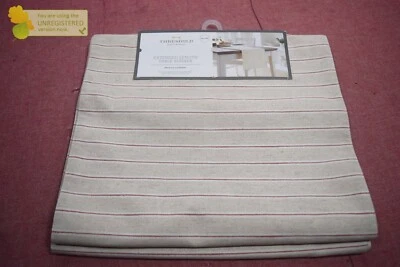 Threshold Extended Length Table Runner, Beige Red Striped, 14"x108" - Image 1 of 4