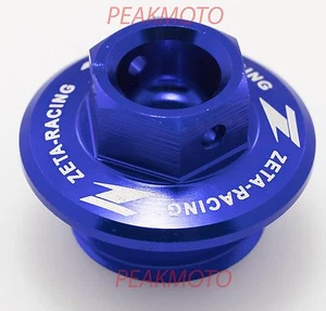 ZETA ZE89-2112 BLUE Oil Filler Plug YZ80 YZ85 YZ125 YZ250 YZ250F YZ450F YFZ450 - Picture 1 of 5