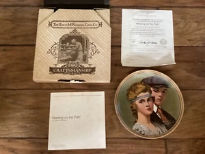 NEW Vintage Norman Rockwell Meeting on the Path Collectible Plate - Imagen 1 de 3