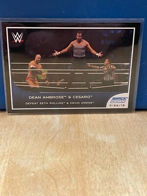 2016 Topps WWE Road to Wrestlemania Dean Ambrose / Cesaro #70 - Image 1 of 2