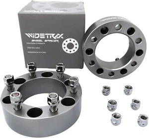 (2) WIDETRAX 2" Wheel Spacers 50mm 6x139.7 6x5.5 14x1.5 6061 T6 108mm Titanium - Picture 1 of 7