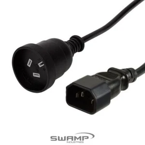 Enchufe principal hembra Powermaster a cable de alimentación IEC-C14 - negro - 150 cm - Imagen 1 de 1