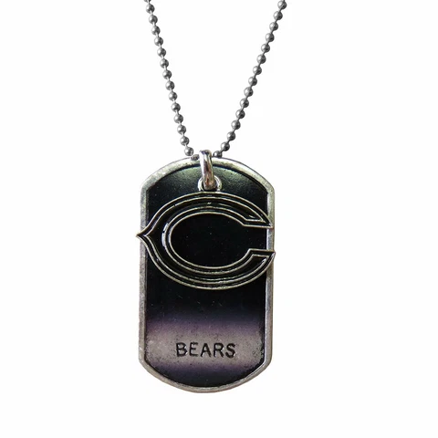 Chicago Bears Dog Tag Charm Necklace NFL Offically Licensed Cover