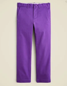 NWT J.Crew Crewcuts Boys' 770™ straight-fit stretch chino pant, Dark Iris, Sz 14 - Picture 1 of 4