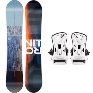 Tavola Allmountain Snowboard NITRO PRIME VIEW 159W + NITRO STAXX White L - Imagen 1 de 1