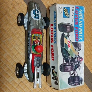 Vintage Sankyo Toy Race Car Black Finish 27cm GP Lotus Ford Used - Picture 1 of 4