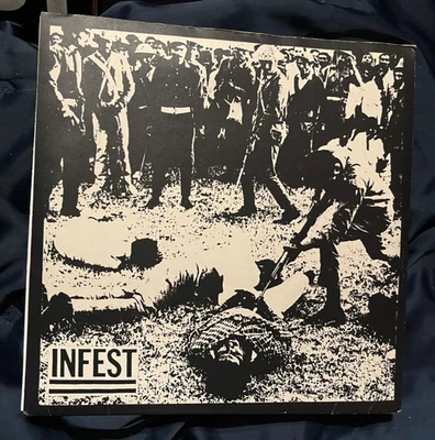 Infest Self-Titled original 1991  7” Vinyl EP Draw Blank Records DB-03 Hardcore - Image 1 of 4