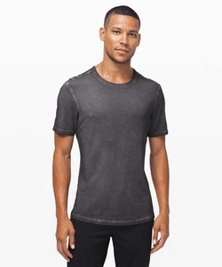 Lululemon 5 Year Basic Tee Sun Wash Anchor Sun Wash Gray Sz M Short Sleeve Crew - Picture 1 of 9