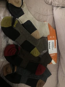 Timberland Herren 4er Pack Half Cushioned Quarter Socken Braun Einheitsgröße - Bild 1 von 4