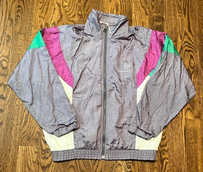 Vintage Sergio Tacchini Jacket Size 36 Tennis 80's Track Made In Italy - Image 1 of 4