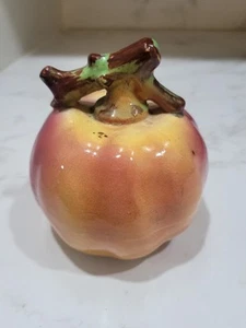 Vintage ceramic apple piggy bank Excellent Condition MCM 1950s Bank - Picture 1 of 10