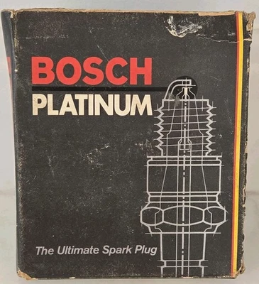 (4) BOSCH Platinum 4232 Spark Plugs WR7BP Discontinued New Old Stock New In Box - Image 1 of 4