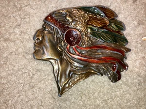 Boy Scout BSA Colorized Lodge Chapter Chief OA Order Arrow Belt Buckle - Picture 1 of 1