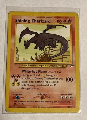 Pokémon Shining Charizard Neo Destiny Holo Card 107/105 - Image 1 of 4