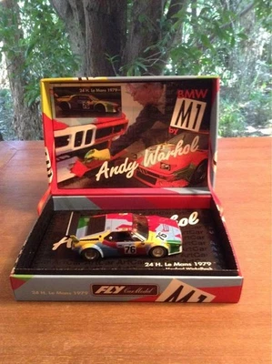 FLY BMW M1 Art Car Andy Warhol Diecast Le Mans 1979 Rare with Box Used - Image 1 of 4