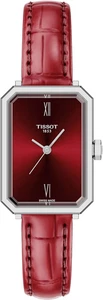 Tissot SRV, Swiss Quartz Watch for Women, Stainless Steel Case, Red Dial, T16011 - Picture 1 of 7