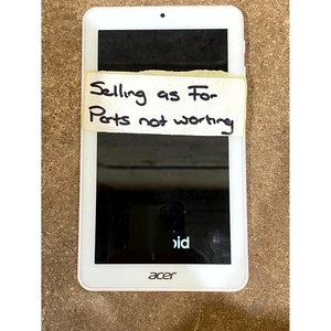 Acer Iconia One 7 B1-7A0 Android Tablet White Bluetooth 7" LCD 0.3MP Quad-Core - Picture 1 of 10