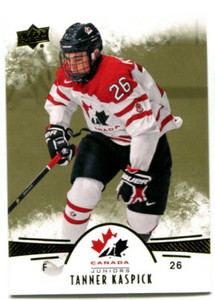 2016-17 UD Team Canada Gold Tanner Kaspick Card #61 Parallel