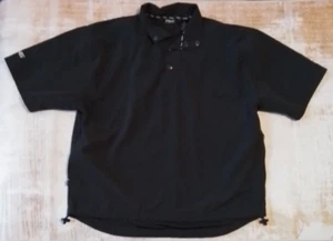 PING COLLECTION Golf Windbreaker Mens Medium Black 1/4 Snap Short Sleeve - Picture 1 of 14