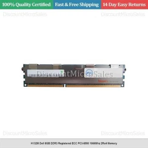 H132M Dell 8GB DDR3 Registered ECC PC3-8500 1066Mhz 2Rx4 Memory - Picture 1 of 1