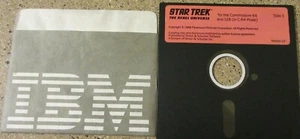 Commodore 64 & 128 Star Trek The Rebel Universe Floppy Disk Side 1 Only - Picture 1 of 4