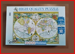 puzzle 4000 pezzi clementoni antica mappa medioevale grandissimo 134 x 98 cm - Foto 1 di 3