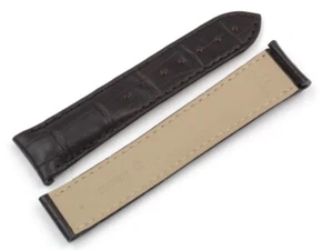 Accessori Watch Omega Vera Pelle Coccodrillo Marrone testa di moro Ansa 20mm - Picture 1 of 5