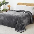 70"x84" Cozy Full Size Heated Throw Blanket Electric Heated Bed Blanket Grey US