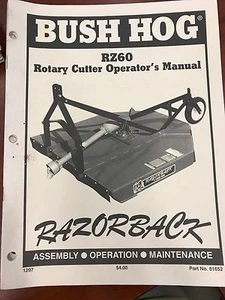 Cortadora rotativa manual Bush Hog Operators RZ60 #81652 - Imagen 1 de 1