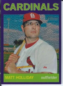 Matt Holliday 2013 Topps Heritage Purple Chrome Refractor - Picture 1 of 1