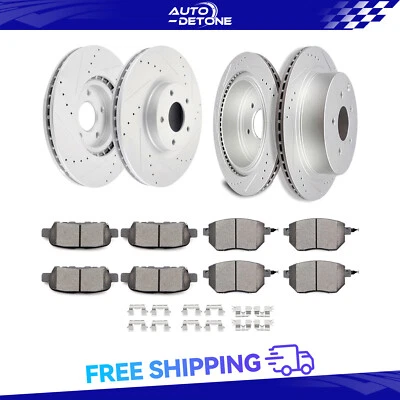 Front Rear 4X Brake Rotors & 8X Brake Pads For Nissan Murano For Infiniti QX60 - Image 1 of 4