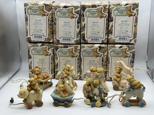 Cherished Teddies Antique Toy Ornament Set LOT OF 8 RARE VHTF Christmas - Picture 1 of 10