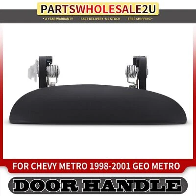1x Manija de puerta exterior negra con textura lateral derecha para Chevy Metro 98-01 Geo Metro Foto 1 de 4