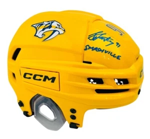 STEVEN STAMKOS NASHVILLE PREDATORS SIGNED FULL SIZE HELMET CCM BECKETT COA - Picture 1 of 4