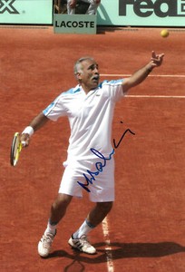 Mansour Bahrami signed 8x12 inch photo autograph