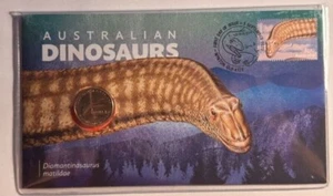 2022 Australia PNC Dino Dinosaur Diamantinasaurus Matildae $1 Dollar Coin - Foto 1 di 2