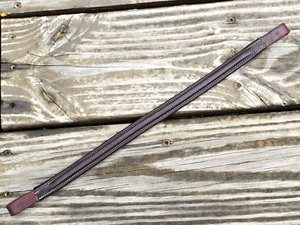 Cinta para cejas de cazador inglés cubierta de piel de becerro marrón Devoucoux - talla mediana - nueva sin etiquetas - Imagen 1 de 8