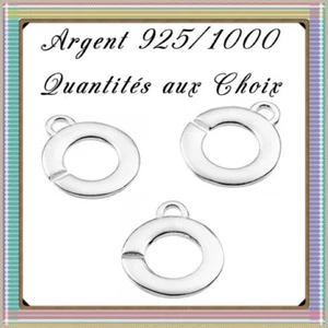 Fermoirs menotte plat 12,7mm, en Argent 925/1000 . Réf: FMA1 - Foto 1 di 1