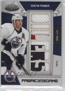 2010-11 Certified Fabric of the Game Die-Cut Team Prime /10 Dustin Penner #DUP