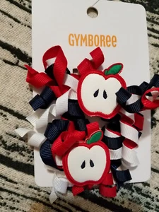 Gymboree Head of the Class Hair Clips Size 3 4 5 6 7 NWT - Picture 1 of 3
